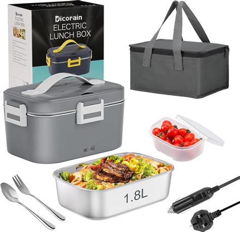 dicorain electric lunch box|Dicorain Electric Lunch Box, 2024 Upgraded Heated Lunch Box .